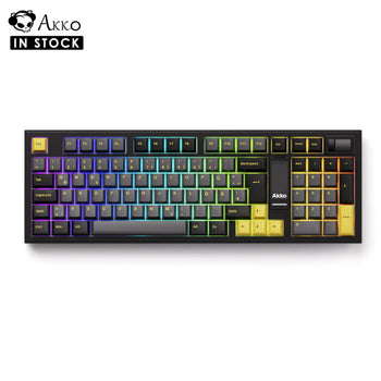 Akko 5098B Black Gold Wireless Mechanical Gaming Keyboard With RGB Backlit Gasket