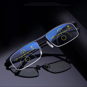 Smart Zoom Reading Glasses anti blue-ray   eyeglasses Progressive multi-focus reading glasses for both men and women