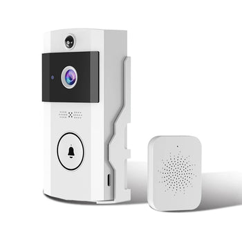 Smart WIFI Doorbell Camera With Solar Charging, Night Vision, HD, and Two-Way Intercom Voice. Waterproof