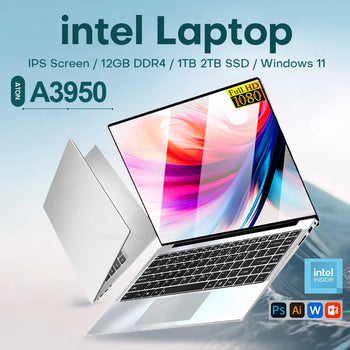 Gaming Laptop PC and Professional Business Notebook Windows 11 Pro intel Atom A3950 12GB DDR4 1TB 2TB SSD 1920*1080p 14.1 inch