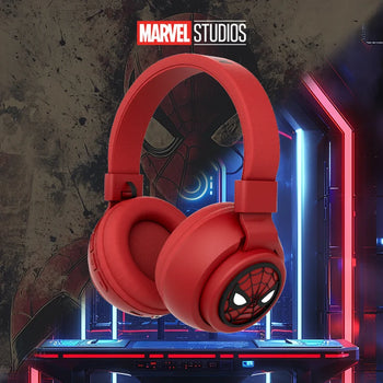 Foldable Disney Headphones, HIFI Sound, Bluetooth Headsets Spider-Man Series