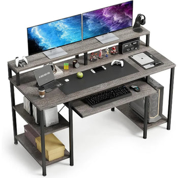 Computer Desk- 48 Inch Home Office Desk with Keyboard Tray