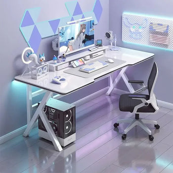 Ergonomic Large K-Shaped Gaming Desk