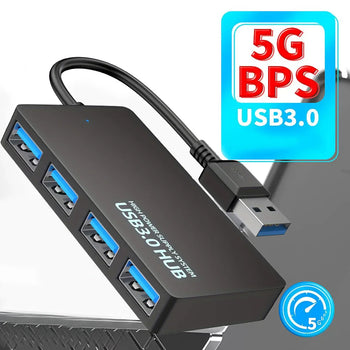 USB 3.0 Hub High Speed 4 Ports USB C HUB Adapter Data Cable Splitter Expander Cable for PC MacBook PS4 Keyboar Printer Mouse
