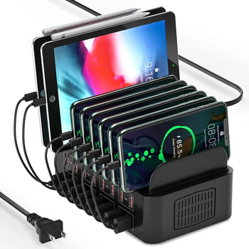 ASENGRY 150W Universal 16 Port USB Charging Station For Ipad, Iphone 15 14 13 Pro Max, Samsung S24