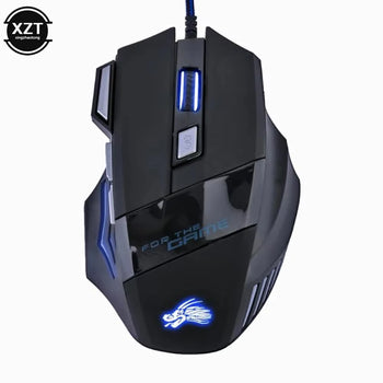 Wired Gaming Mouse, 7-Color Backlight, 5500 DPI Adjustable