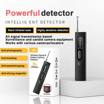 Anti-Spy RF Signal Detector – Wireless Bug, GPS, GSM, WiFi & Camera Scanner