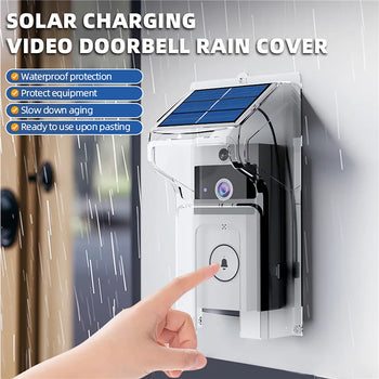Wireless Video Doorbell with Camera, Solar Cover, WiFi, Waterproof