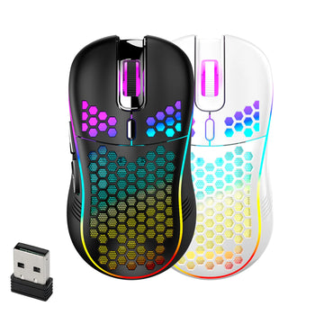 2.4G Wireless Gaming Mouse for PC RGB Lighting Charging Ergonomic Mouse Gamer with Adjustable DPI for Desktop Laptop Accessories
