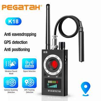 K18 Anti Spy Camera Detector Bug Finder GPS RF Signal Lens Tracker
