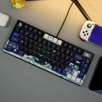 womier S-K80 Gamer Keyboard with Color OLED Display Mechanical Gaming Keyboard Hot Swappable Gasket Mount RGB Custom Keyboard