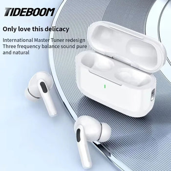 Tideboom Pro 5 TWS Max Wireless Bluetooth Earphones Sport Earbuds  In Ear Noise Cancelling Headset For iPhone Android Headphones