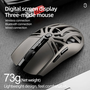 SMAILWOLF RS8 Gaming Mouse Bluetooth Wireless Three-mode Lightweight Hollow Design 1K Return Computer Long Battery Life