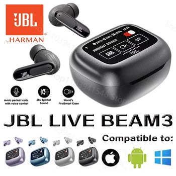 JBL Live Beam 3 enclosed headphones with wireless noise reduction function