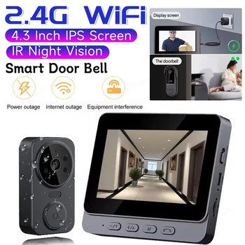 Wireless Video Doorbell Camera Bundle: Night Vision Smart Security Intercom