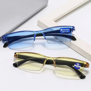 1PC Blue Light Glasses Rimless Smart Automatic Zoom Eyeglasses Men Women Optical Spectacle Reading Glasses Computer Goggles