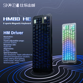 SIKAKEYB Castle HM80 HE 82 Keys E-Sports Gaming Keyboard