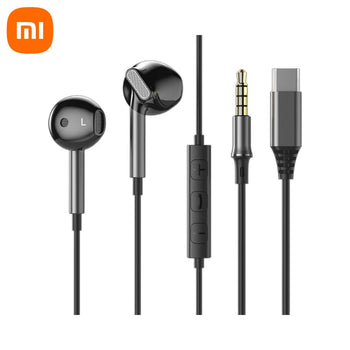 2025 New XIAOMI Headset Surround Sound Hifi Stereo Wired headphones 3.5mm/Type-C In-Ear Sport Game Earphone With Mic Earbuds