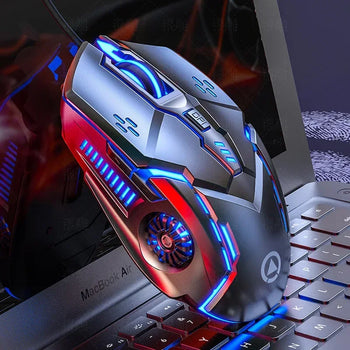 Ergonomic LED Gaming Mouse for PC & Laptop – Gamer Girl Mouse