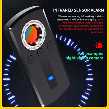 Hidden Camera Detector Anti Spy Wireless GPS Bug Infrared Scanner