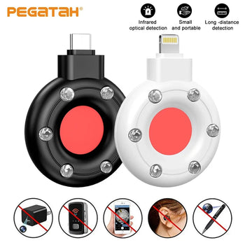 Portable RF & Hidden Camera Detector with IR Alarm – Travel, Hotel, Rental Security