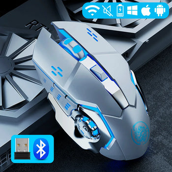 2.4G Bluetooth Wireless Gaming Mouse RGB Rechargeable for PC & Laptop