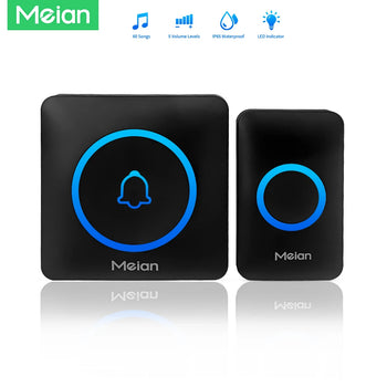 Meian Wireless Smart Doorbell, IP65 Waterproof Outdoor Security Door Bell