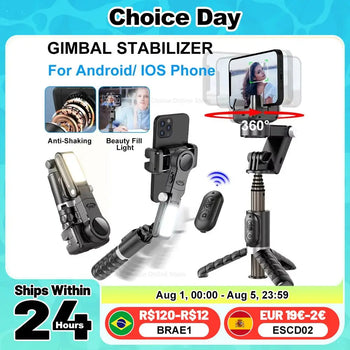 Q18 Gimbal Stabilizer Handheld Mobile Phone Selfie Stick Holder