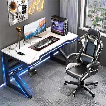 Light Luxury Slate Computer Desks for Office and Home PC Gaming Desk