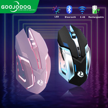 Rechargeable Wireless Gaming Mouse – Ergonomic, LED