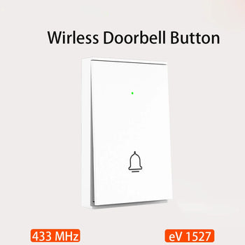 TAIBOAN Wireless Doorbell Button 433MHz with Battery & SOS for Home Security Alarm System