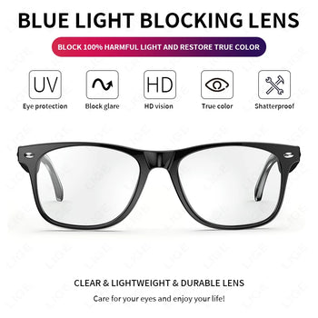 New Smart Glasses Men 163 Online Language Al Intelligent Translation Anti-blue Lenses Wireless Call Voice Assistant Glasses