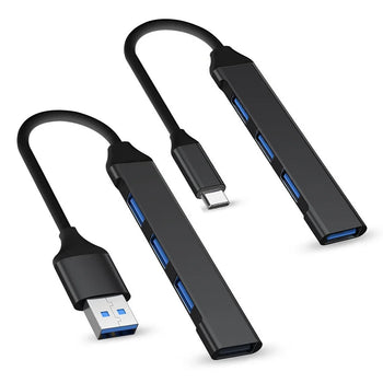 High Speed 4 Port USB Type C HUB 3.0/2.0 with OTG Adapter for PC Computer Accessories