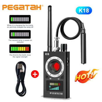 K18 Anti Spy Camera Detector Bug GPS RF Signal Lens Finder