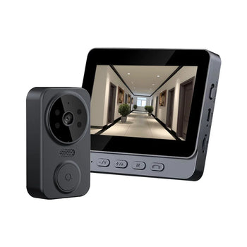 4.3'' Wireless Video Doorbell with IPS Screen & Two-Way Intercom