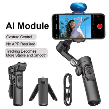 ABS Gimbal Stabilizer 3-Axis Handheld Selfie Stick