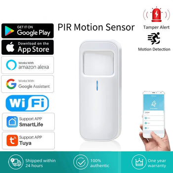 Tuya Smart WiFi PIR Motion Sensor Alarm for Smart Home – Works with Smart Life/Tuya
