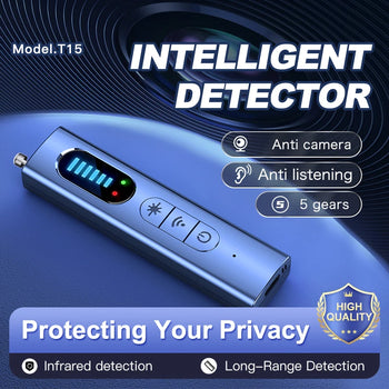 T15 Hidden Camera & Bug Detector, GPS Tracker RF Signal Scanner Wireless