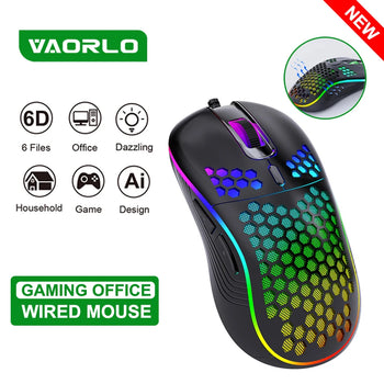 USB Wired 7200DPI Adjustable Optical Gaming Mouse for Desktop Laptop