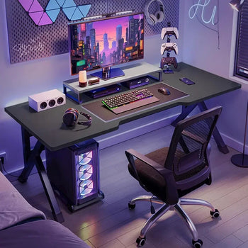 Electron Sports Game Table. K-shaped Luxurious Modern Simple Bedroom Desk