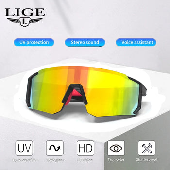 Smart Glasses Cycling Sport 100+ Online Language AI Automatic Dialogue Translation Bluetooth Glasses With Speaker UV Protection