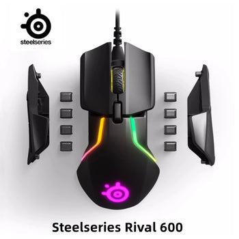 Used SteelSeries Series Mouse Rival310, Rival500 ,Rival600 ,Rival710 ,Rival3 ,Aerox3 Series Gaming Mouse With Prism RGB Light